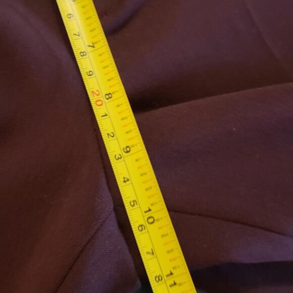 burgundy plum stretch pants size 8 - Picture 7 of 9